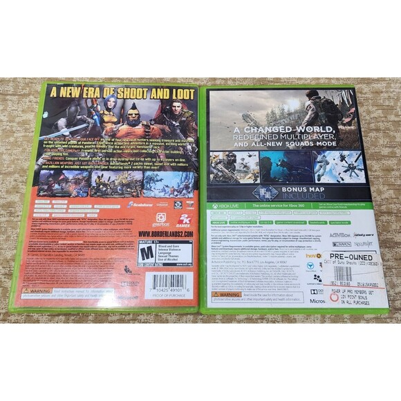 Xbox 360 Games Lot Of 4. Borderland 1&2 Call of Duty and Fable 3! - Picture 5 of 5